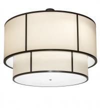 Meyda White 197840 - 60" Wide Cilindro 2 Tier Pendant