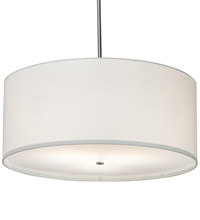 Meyda White 201762 - 36" Wide Cilindro Textrene Pendant