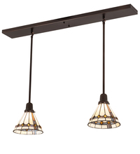 Meyda White 203884 - 39" Long Belvidere 2 Light Pendant