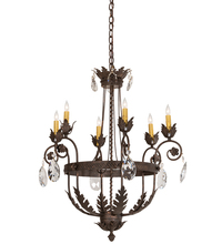 Meyda White 204681 - 26" Wide Antonia 6 Light Chandelier