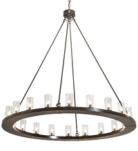 Meyda White 212201 - 60" Wide Loxley 20 Light Chandelier