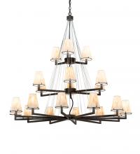 Meyda White 214042 - 54" Wide St Lawrence 21 Light Chandelier