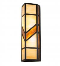 Meyda White 218919 - 7" Wide Santa Fe Wall Sconce