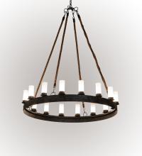 Meyda White 232158 - 60" Wide Costello Ring 16 Light Chandelier