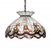 Meyda White 232771 - 20" Wide Roseborder Pendant