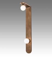 Meyda White 240859 - 6" Wide Sanderson 2 Light Wall Sconce