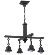 Meyda White 24264 - 24"W Mission Mahogany Bronze 4 LT Chandelier Hardware