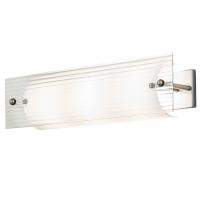 Meyda White 243473 - 24" Wide Quadrato Fluted Vanity Light