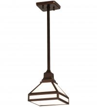 Meyda White 244414 - 7" Square Mission Prime Pendant