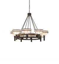 Meyda White 245369 - 60" Wide Topridge 8 Light Chandelier