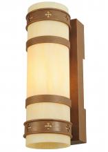 Meyda White 245576 - 7" Wide Byzantine Wall Sconce