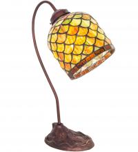 Meyda White 247788 - 18" High Acorn Desk Lamp