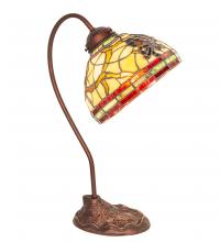 Meyda White 247825 - 18" High Pinecone Desk Lamp