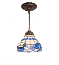 Meyda White 248600 - 7" Wide Baroque Mini Pendant