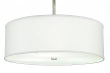 Meyda White 250070 - 24" Wide Cilindro White Trilam Textrene Pendant