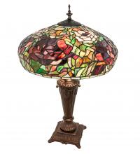 Meyda White 253024 - 26" High Tiffany Peony Table Lamp