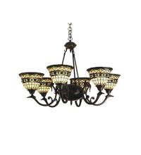 Meyda White 27402 - 32"W Tiffany Roman 6 LT Chandelier.602