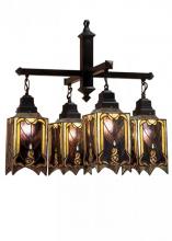 Meyda White 31756 - 27"W Cottage Mission 4 LT Chandelier