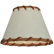 Meyda White 37252 - 6.25"W X 4.25"H Parchment & Rawhide Shade