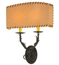 Meyda White 50679 - 15"W Ranchero Wall Sconce