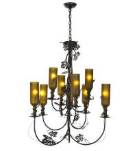 Meyda White 99035 - 34" Wide Tuscan Vineyard 9 LT Wine Bottle Chandelier